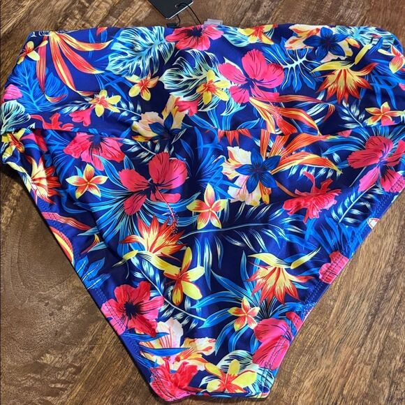 Tempt Me Women's High Waisted Tummy Control Swim Bottom size medium - Picture 6 of 8